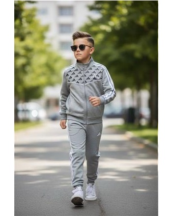 ADİDAS UNISEX GRİ EŞOFMAN TAKIMI