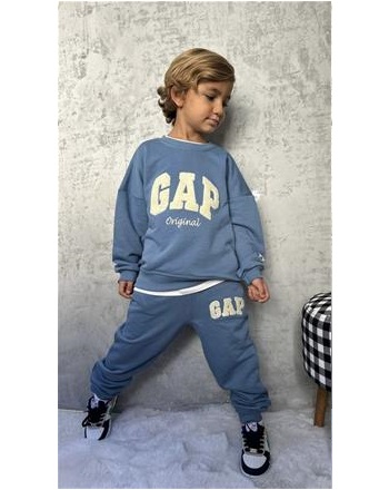 GAP NAKIŞLI MAVİ TAKIM( 3/10 YAŞ ARASI )