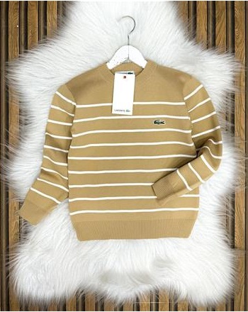 LACOSTE KAHVE TRİKO KAZAK