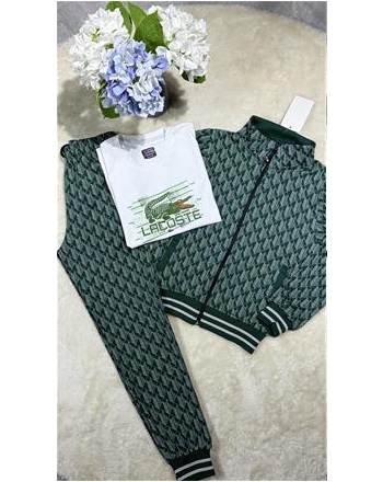 LACOSTE MONOGRAM 3’LÜ YEŞİL TAKIM
