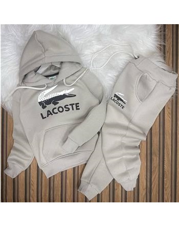 LACOSTE ŞARDONLU UNISEX BEJ TAKIM(AŞAĞIDAKİ AÇIKLAMAYI OKUYUNUZ 2/16 YAŞ ARASI)