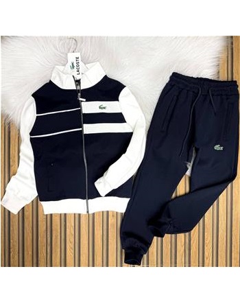 LACOSTE UNISEX BEYAZ-LACİ EŞOFMAN TAKIMI