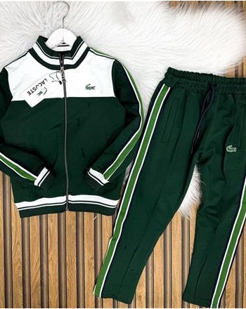 LACOSTE YEŞİL ÇİZGİLİ TAKIM ( ÖN Sipariş 30 Mart kargo çıkışları yapılacaktır)