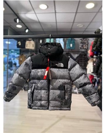 NORTHFACE GRİ DESENLİ SU GEÇİRMEZ MONT(2/14 YAŞ ARASI)