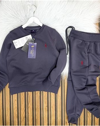 POLO RALPLAUREN UNISEX ANTRASİT TAKIM( AŞAGIDAKİ AÇIKLAMAYI OKUYUNUZ 2/16 YAŞ ARASI)