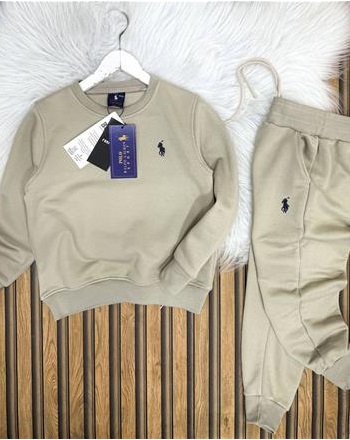 POLO RALPLAUREN UNISEX BEJ TAKIM( AŞĞIDAKİ AÇIKLAMAYI OKUYUNUZ 2/16 YAŞ ARASI)