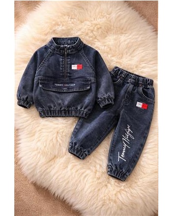 TOMMY BEBEK MAVİ JEAN TAKIM