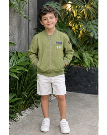 YEŞİL 8/13 YAŞ ARASI PAMUKLU CEKET